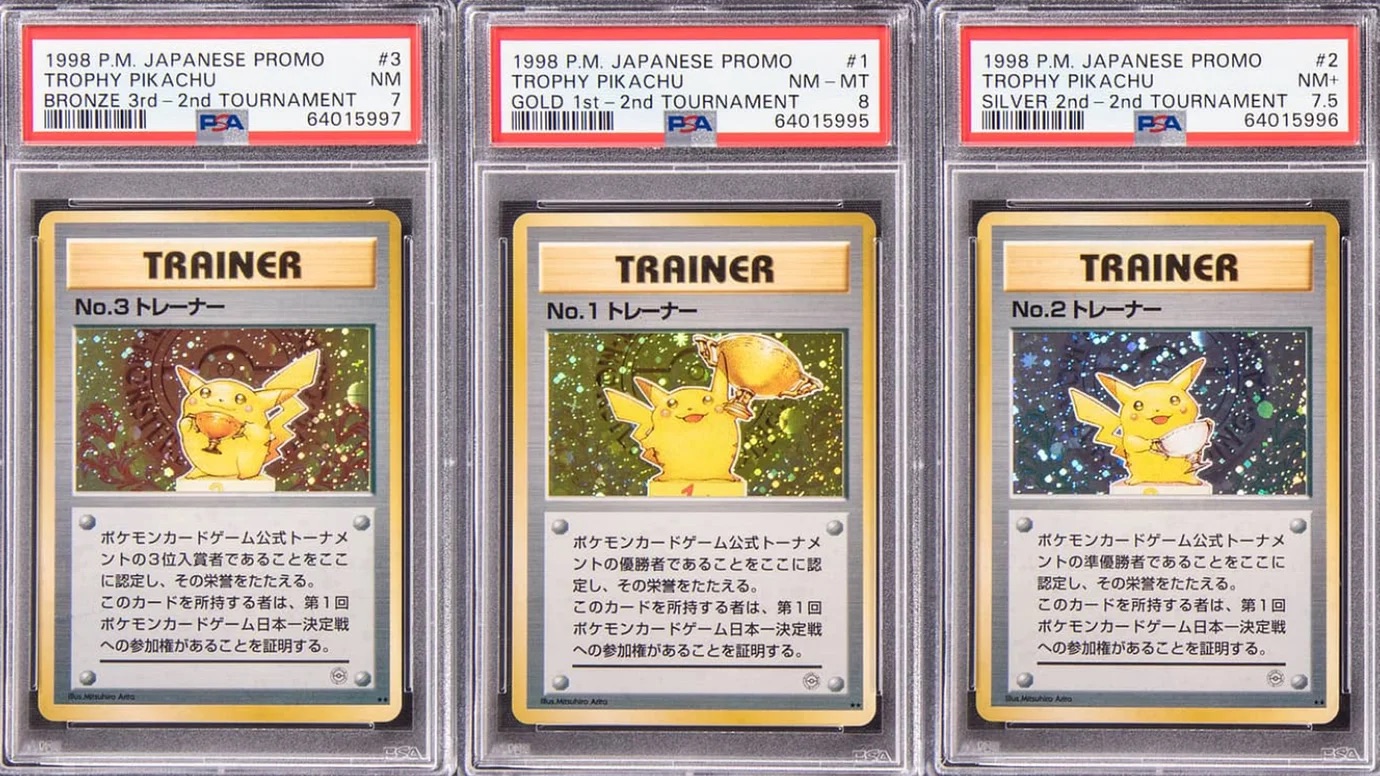 Trophy Pikachu No 1 Trainer Gold 1998 Lizardon Mega Battle