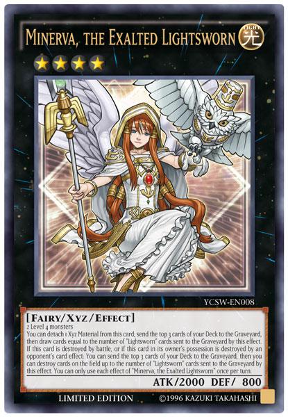Minerva the Exalted Lightsworn YCSW-EN008 Championship Prize Card - Valued at $2,000 to $3,500